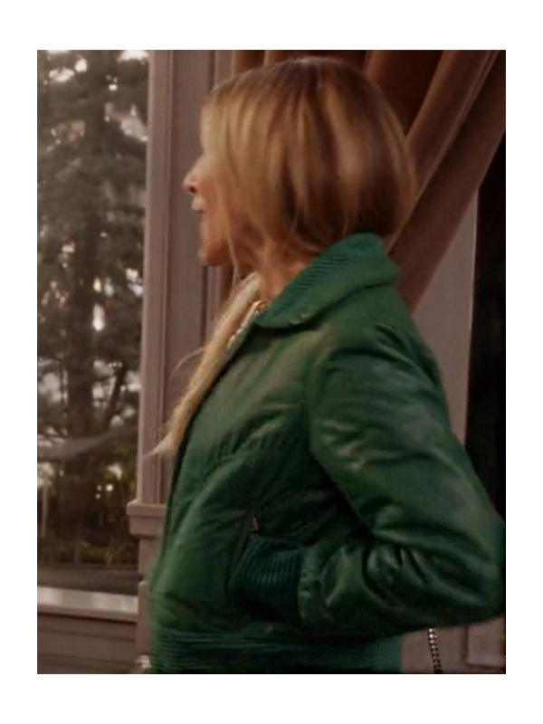 Carrie Bradshaw Green Bomber Jacket