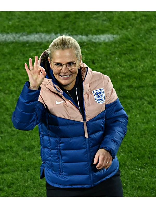 England Lionesses Pink and Blue Puffer Jacket