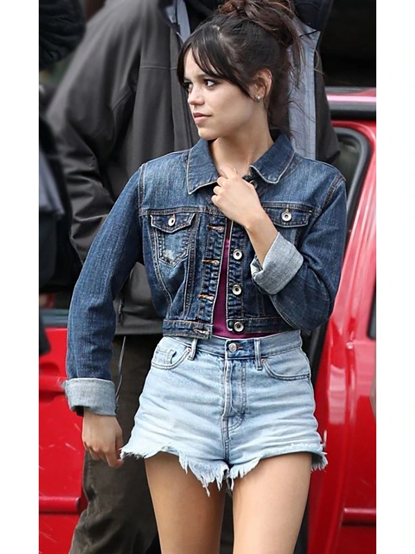 Finestkind Jenna Ortega Blue Denim Jacket