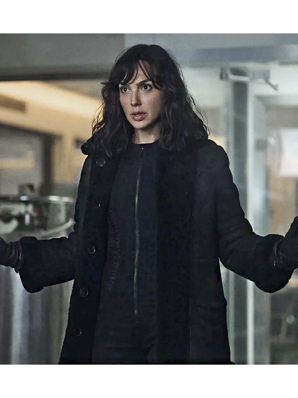 Gal Gadot Shearling Coat