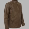 Jack Reacher Brown Leather Jacket