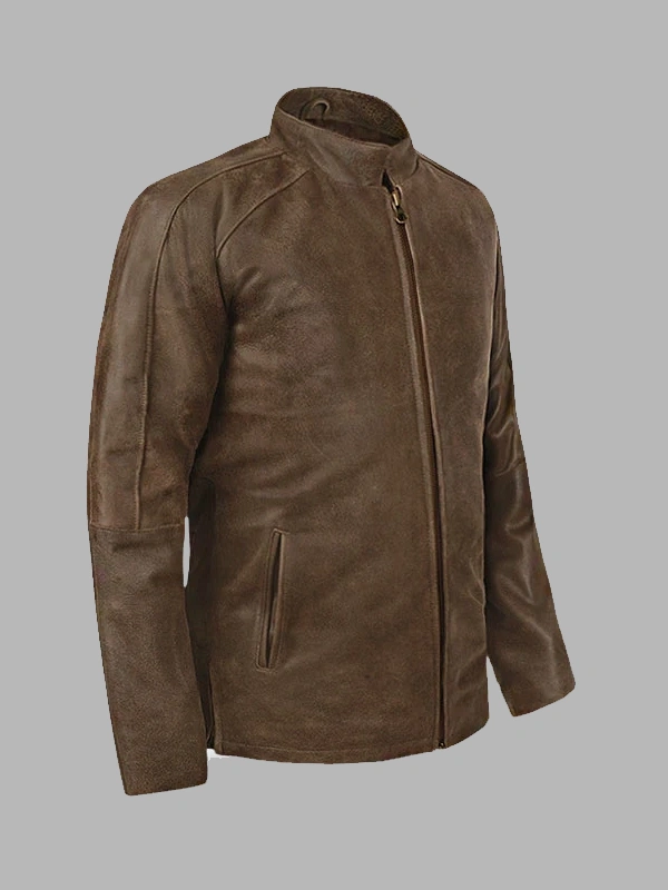 Jack Reacher Brown Leather Jacket