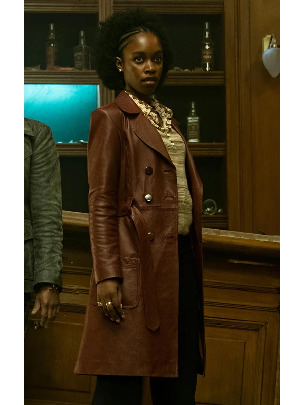 Jessica Allain Leather Coat