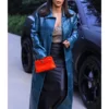 Kim Kardashian Blue Coat