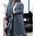 Only Murders In The Building S03 Selena Gomez Pinstripe Coat