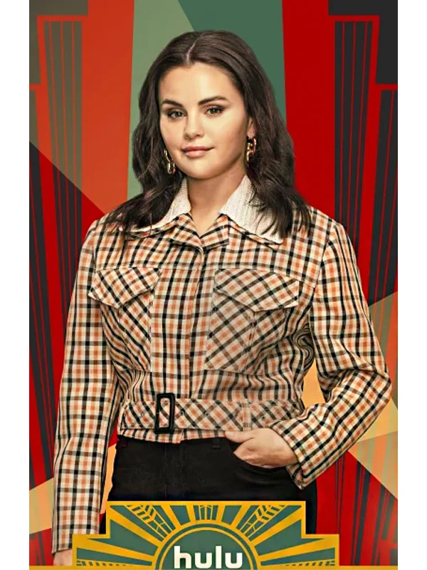 Only Murders In The Building S03 Selena Gomez Plaid Jacket