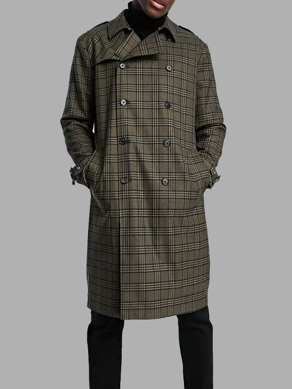 The Changeling Plaid Trench Coat