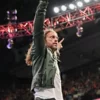 WWE Rated R Superstar Edge Green Leather Jacket