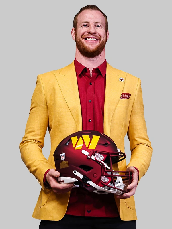 Washington Commanders Carson Wentz Blazer - Jackets Junction