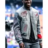 Ac Milan Grey Varsity Jacket