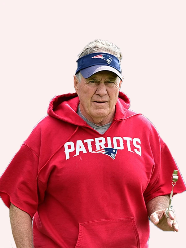 Bill Belichick Pullover Hoodie Red