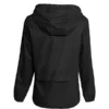 Black Packable Rain Jacket for Womens