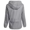 Grey Packable Rain Jacket for Womens