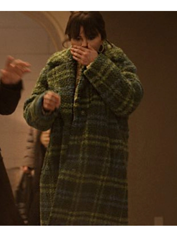 WornOnTV: Mabel's green plaid coat on Only Murders in the Building