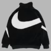 Nike Big Swoosh Reversible Boa Black and White Jacket