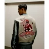 Off White Ac Milan Varsity Grey Jacket