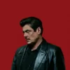 Reptile Benicio Del Toro Black Leather Blazer