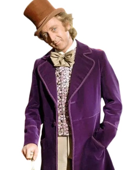 Purple willy wonka jacket best sale