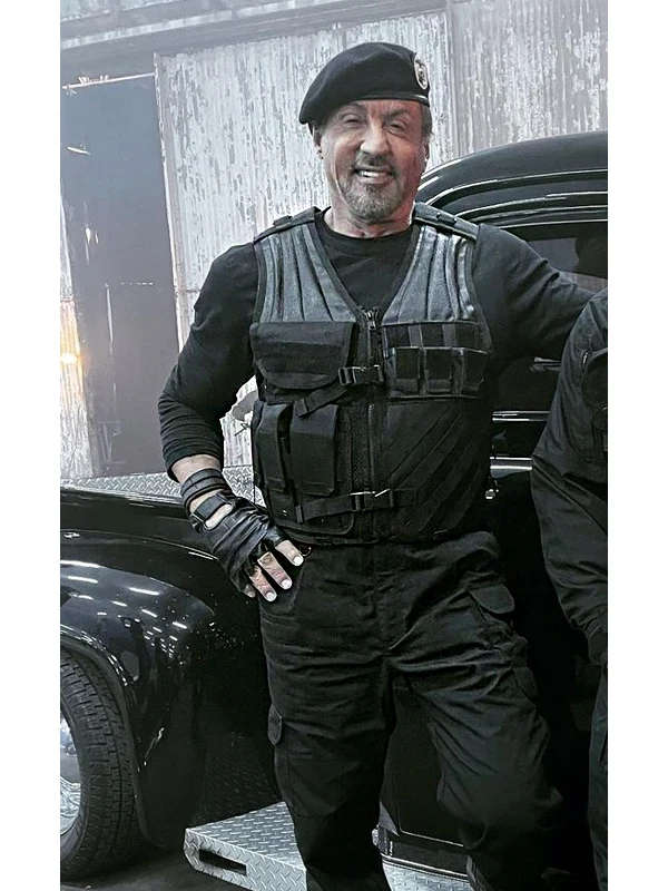 The Expendables 4 Sylvester Stallone Black Vest