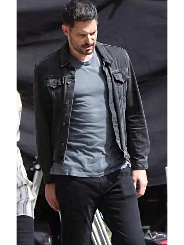 The Kill Room Joe Manganiello Black Denim Jacket