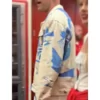 Travis Kelce White and Blue Denim Jacket