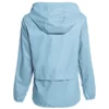 Womens Packable Rain Ice Blue Jacket