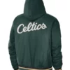 Boston Celtics Courtside Green Hooded Bomber Jacke