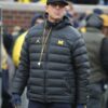 Jim Harbaugh Black Puffer Jacket