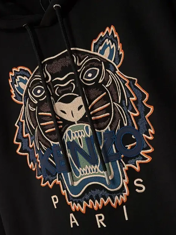 Pullover Black Kenzo Tiger Hoodie Jackets Junction