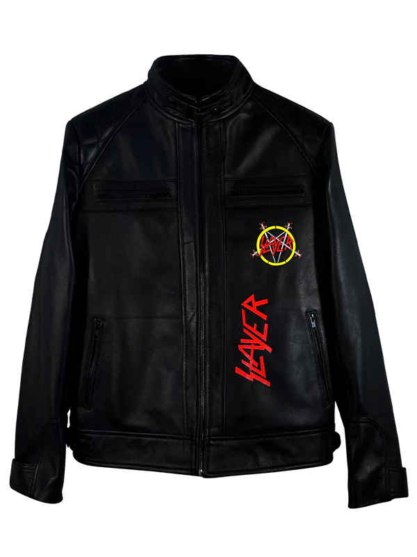 Men's Slayer Black Leather Jacket