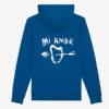 Mi Amor Blue Hoodie