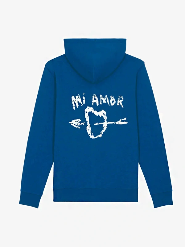 Mi Amor Blue Hoodie