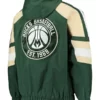 Milwaukee Bucks Green and Cream Jacket