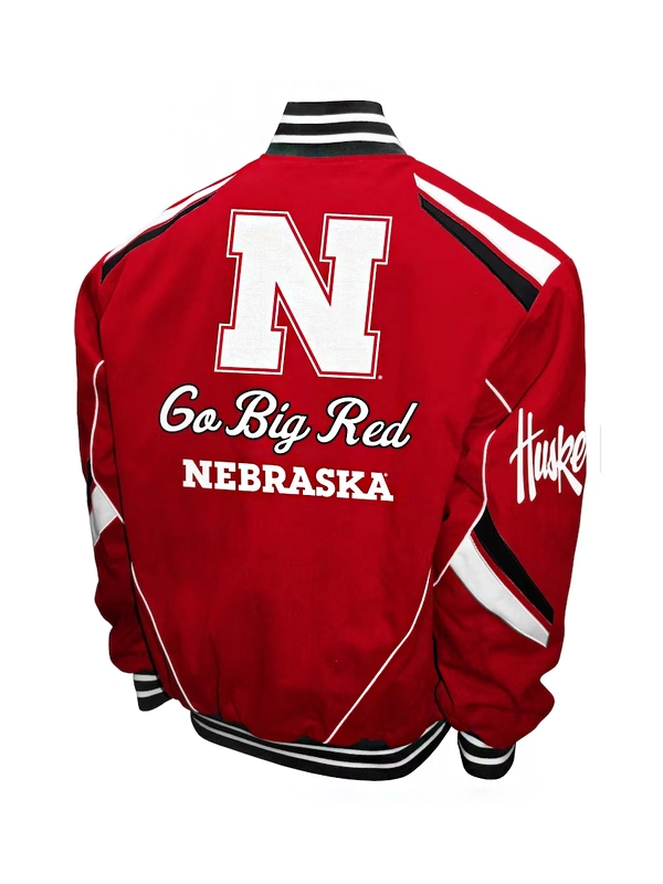 Nebraska Huskers Go Big Red Bomber Jacket