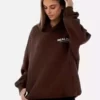 Realism Brown Oversized Hoodie