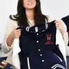 Robert Clack Meghan Markle Letterman Jacket