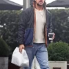 Ryan Gosling Black and Blue Hooded Jacket