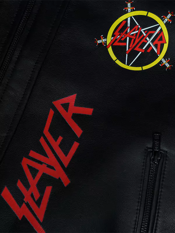 Slayer Leather Jacket Men