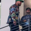 Travis Kelce Multicolor Checked Patchwork Jacket