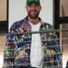 Travis Kelce Plaid Stitchwork Jacket