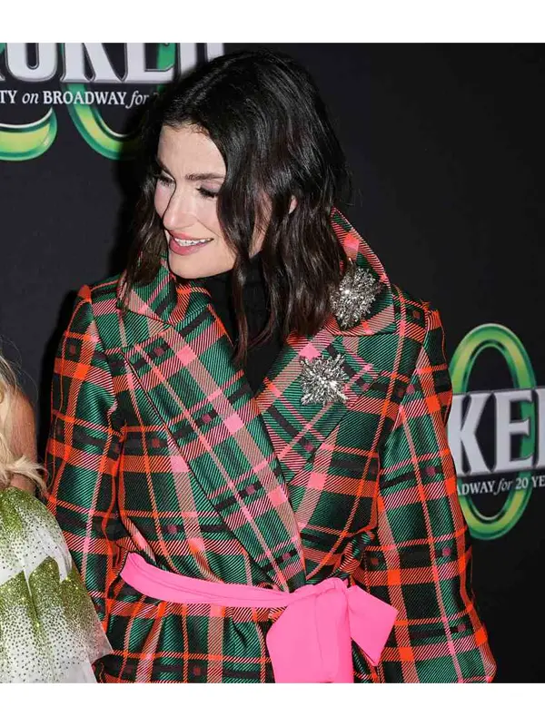 Wicked Idina Menzel Checked Coat