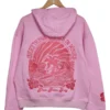 pink palm puff hoodie everything comes in waves