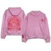 pink palm puff sweatshirt