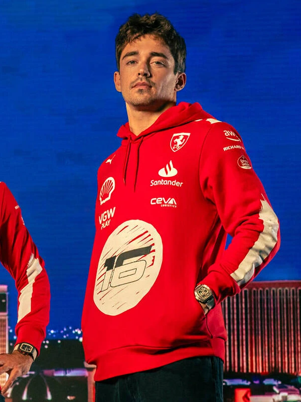 2023 F1 Las Vegas GP Charles Leclerc Hoodie