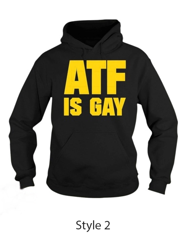 ATF Is Gay Black Pullover Hoodie