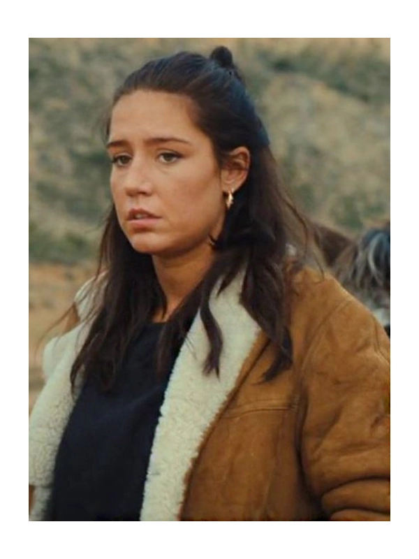 Adèle Exarchopoulos Wingwomen 2023 Shearling Leather Jacket