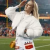 Brittany Mahomes White Puffer Jacket