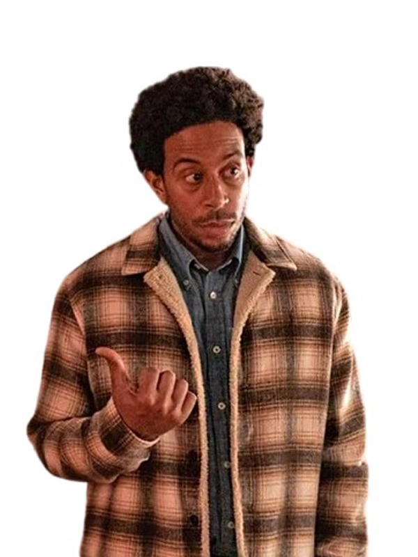 Dashing Through the Snow Ludacris Plaid Shearling Jacket