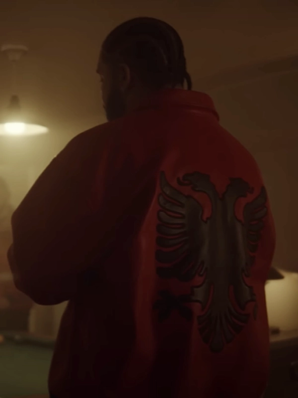 Drake Red Leather Jacket