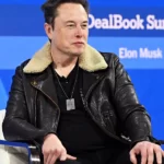 Elon Musk Shearling Leather Jacket